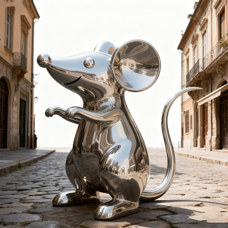 Custom Design Stainless Steel Mouse Sculpture - Jiangsu Xinyesheng ...